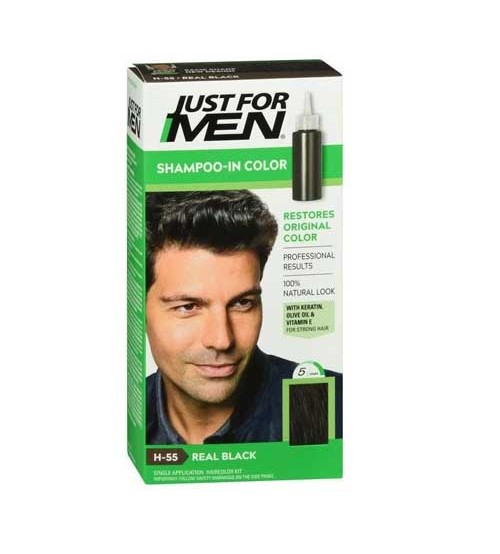 Just For Men Shampoo in Hair Colour H-55 Real Black